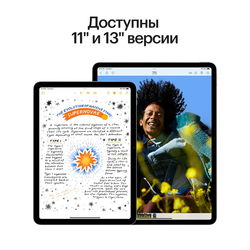 Apple iPad Air (2024) 13" Wi-Fi 128 ГБ, фиолетовый Фото-10
