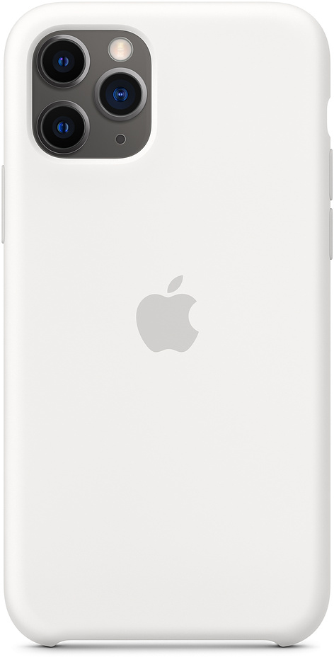 Чехол для iPhone 11 Pro, силикон, белый