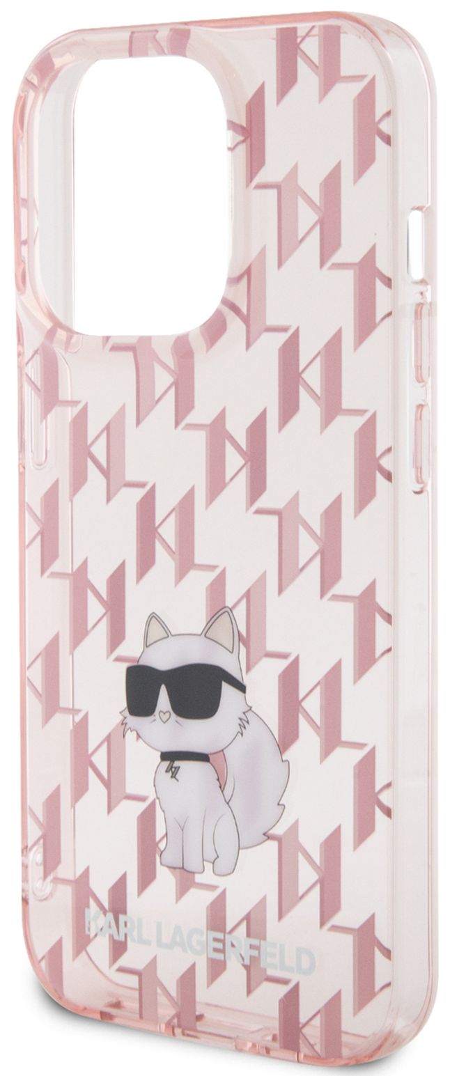 Бренд Чехол Karl Lagerfeld NFT Choupette для iPhone 15 Pro Max, розовый