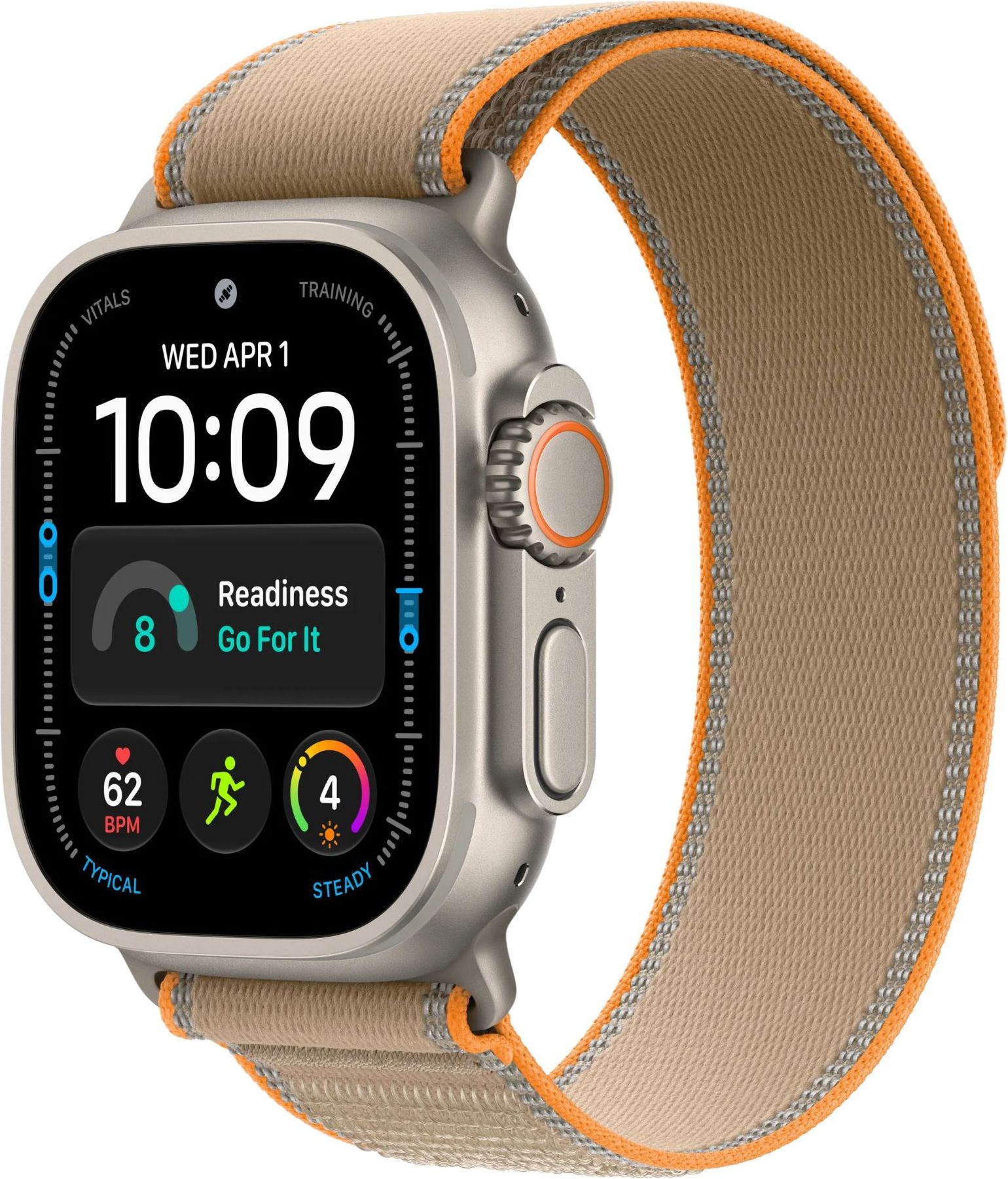 Умные часы Apple Watch Ultra 4 GPS+Cellular, 49 мм, Natural Titanium Sand Trail Loop M/L