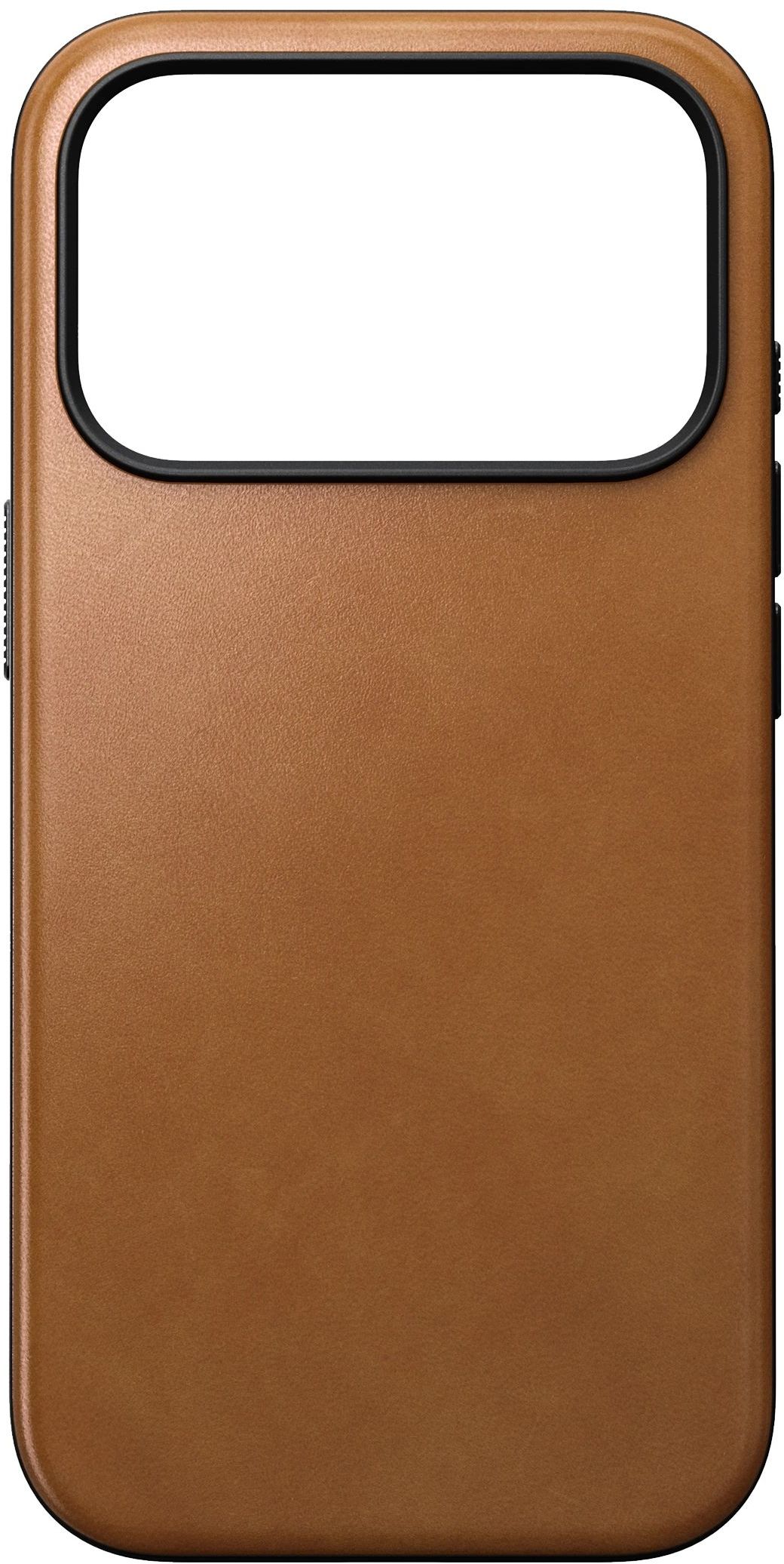 

Чехол Nomad Modern Case MagSafe для iPhone 17 Pro, кожа, охра, Коричневый, Чехол Modern Case MagSafe для iPhone 17 Pro, кожа, охра