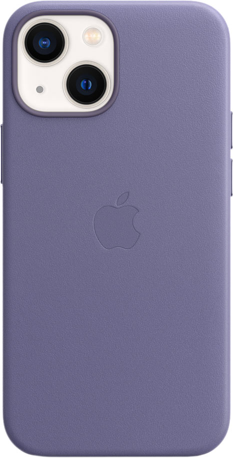 Чехол MagSafe для iPhone 13 mini, кожа, «сиреневая глициния»