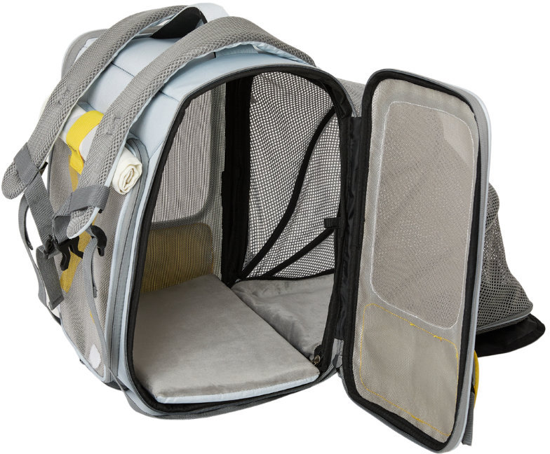 Рюкзак-переноска Petkit X ZONE для кошек и собак, желтый Фото-4
