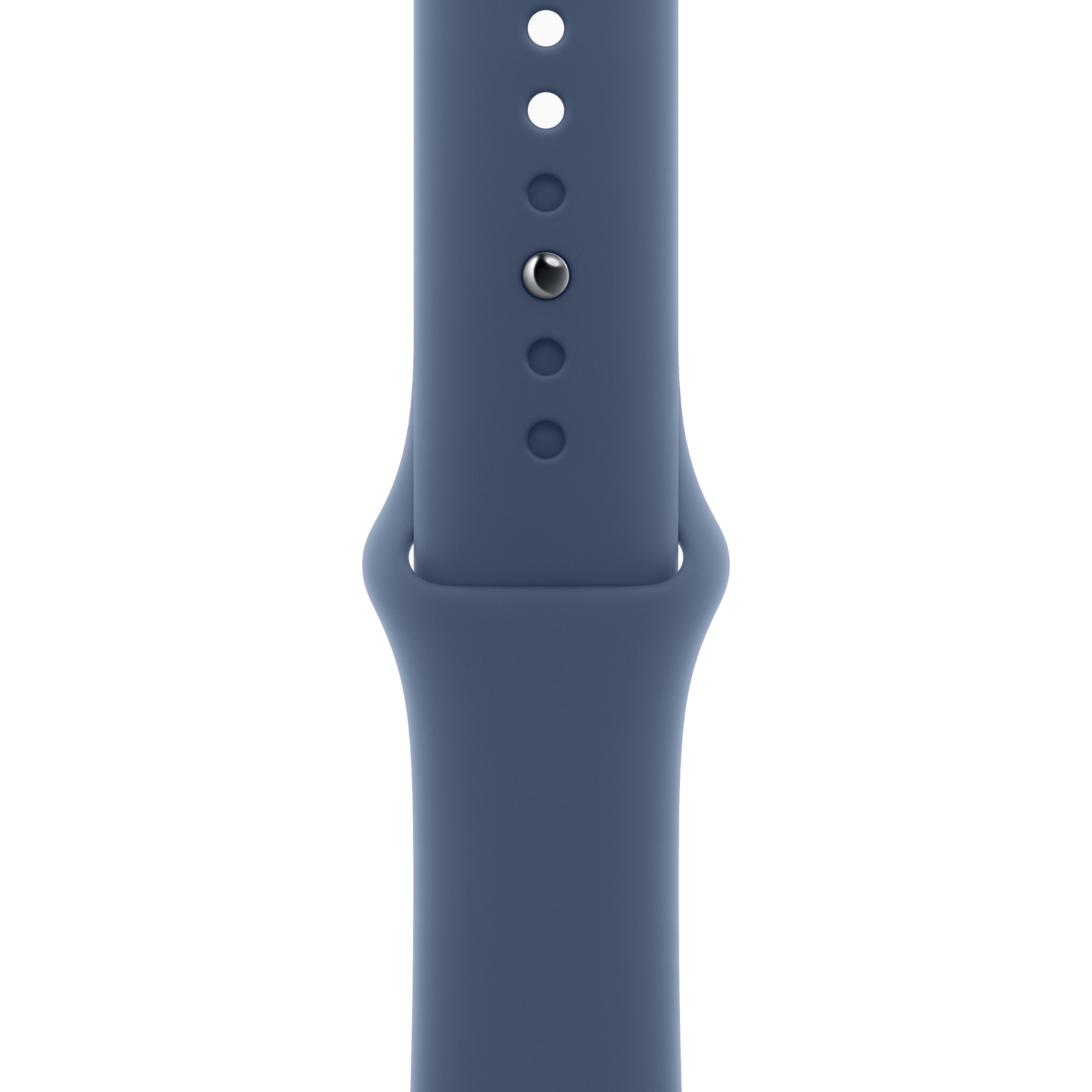 Серебристый/Синий, Металл, Силикон