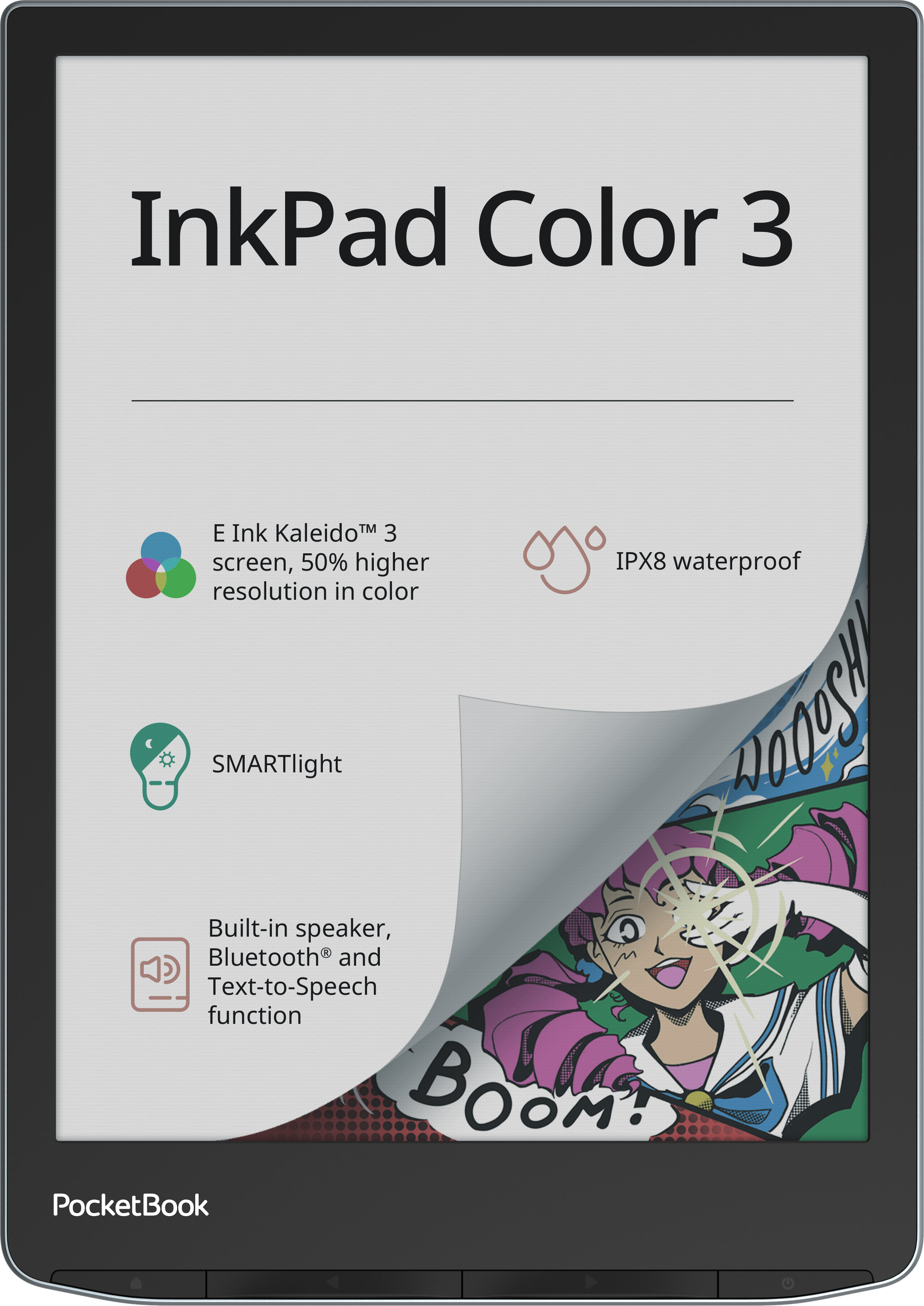 

Электронная книга PocketBook Ink Pad Color 3, Синий, Электронная книга Ink Pad Color 3