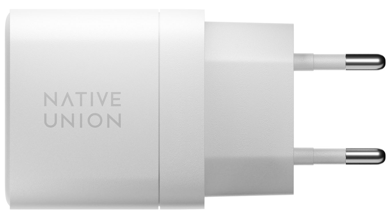 Сетевое зарядное устройство Native Union Fast GaN Charger 2 USB-C, PD, 35 Вт, белый Фото-2