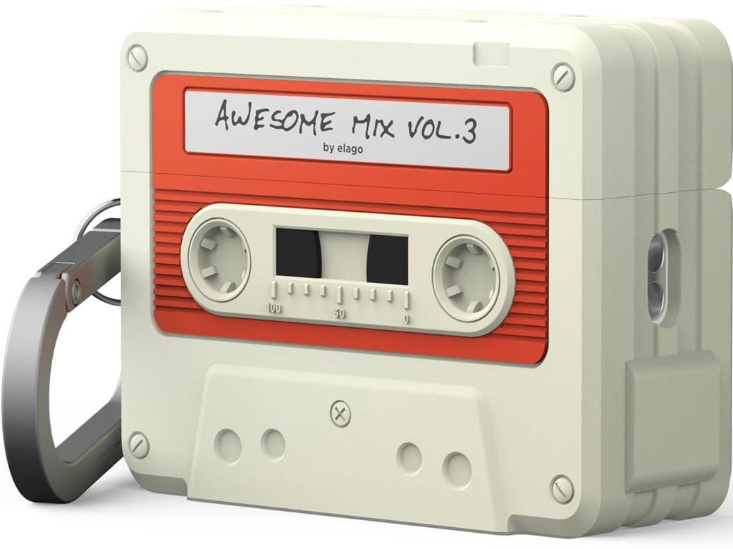 

Чехол Elago Unique Cassette Tape Hang White/Red для AirPods Pro 3, бело-красный, Чехол Unique Cassette Tape Hang White/Red для AirPods Pro 3, бело-красный