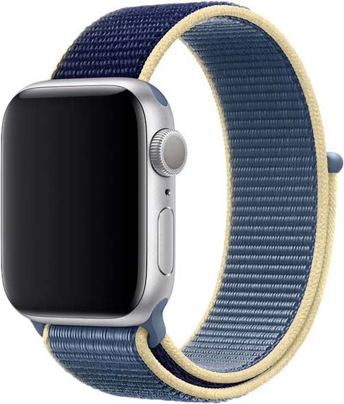 Ремешок для Apple Watch 38/40 мм, нейлон, темно-синий