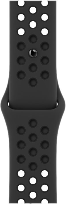 Спортивный ремешок Nike для Watch 41 мм, «антрацитовый/чёрный»