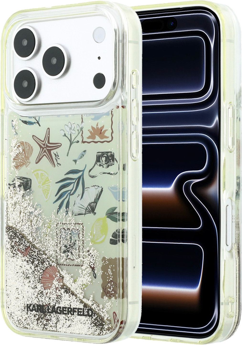 Чехол Karl Lagerfeld Beach & Sand для iPhone 18 Pro, бежевый
