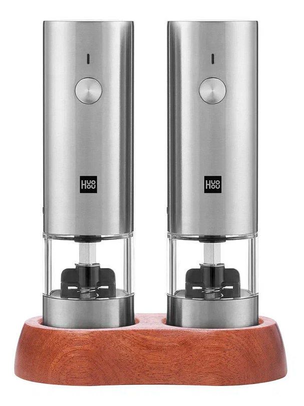 Набор из двух электромельниц HuoHou Electric Mini Grinder Rechargable, Серебристый