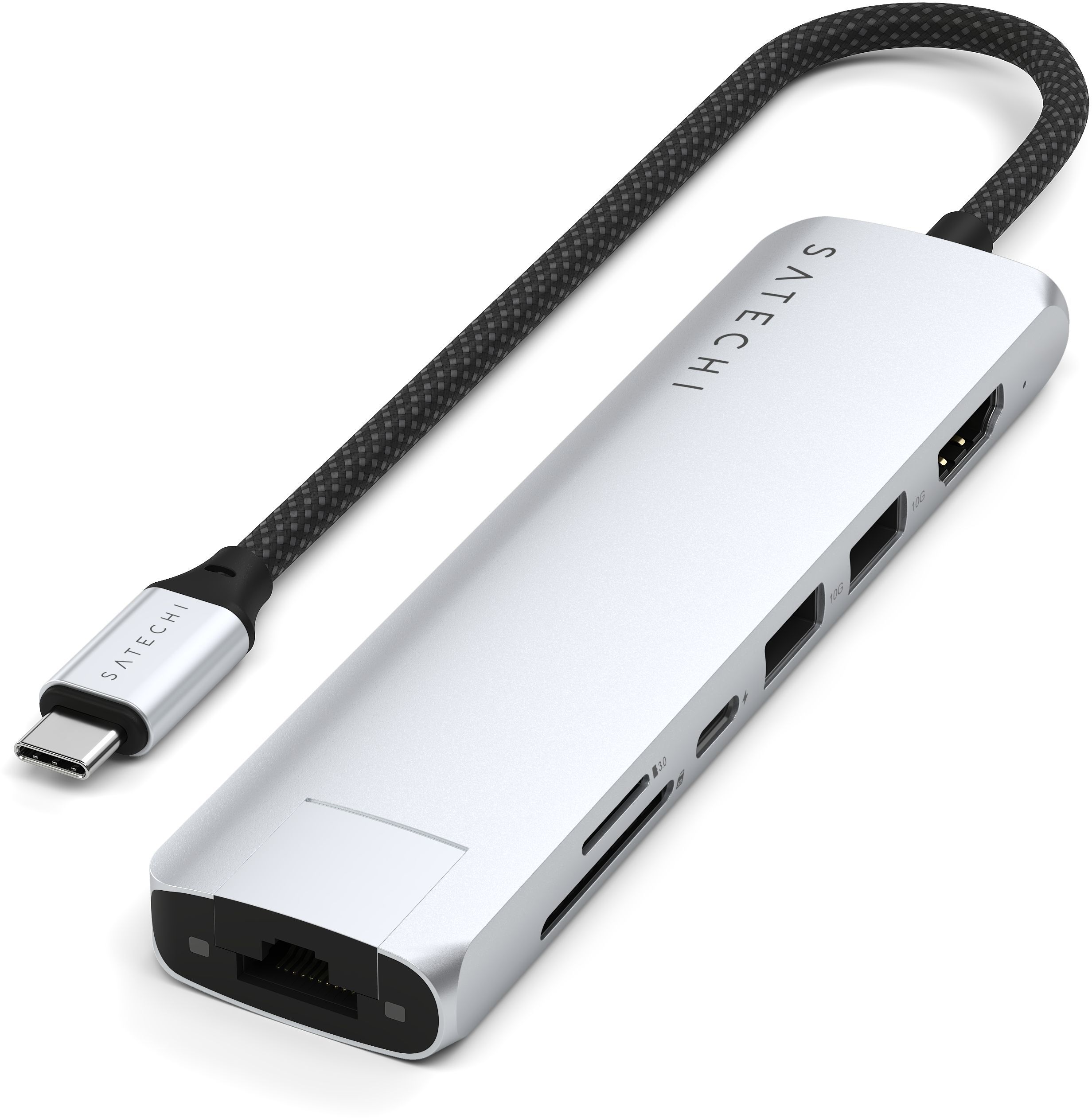 Адаптеры (переходники)  restore Satechi Адаптер USB-C 7 in 1, серебристый