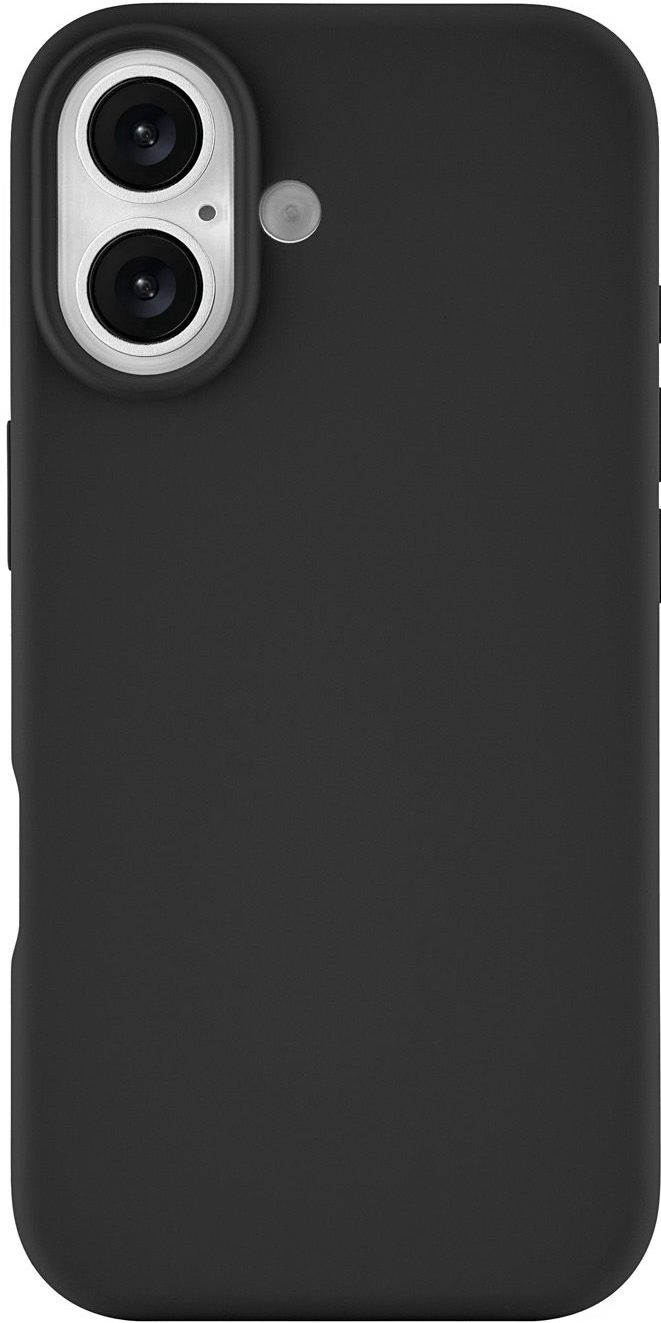 

Чехол uBear Touch Case MagSafe для iPhone 17, soft-touch, черный, Чехол Touch Case MagSafe для iPhone 17, soft-touch, черный