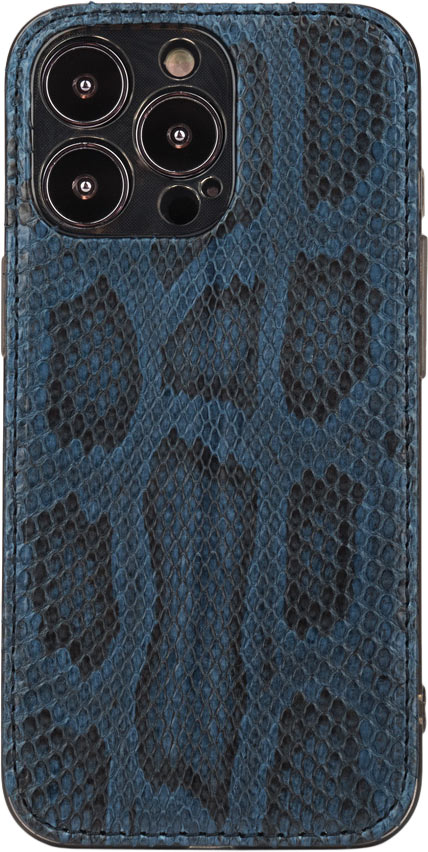 

Marcel Robert Чехол Louis для iPhone 13 Pro, питон, синий