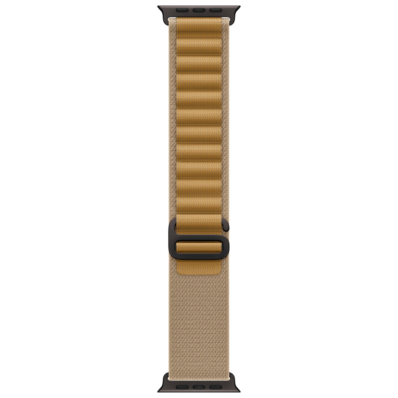 Apple Watch Ultra 2 GPS + Cellular, 49 мм, корпус из черного титана, ремешок Alpine цвета "загар", размер M Фото-3