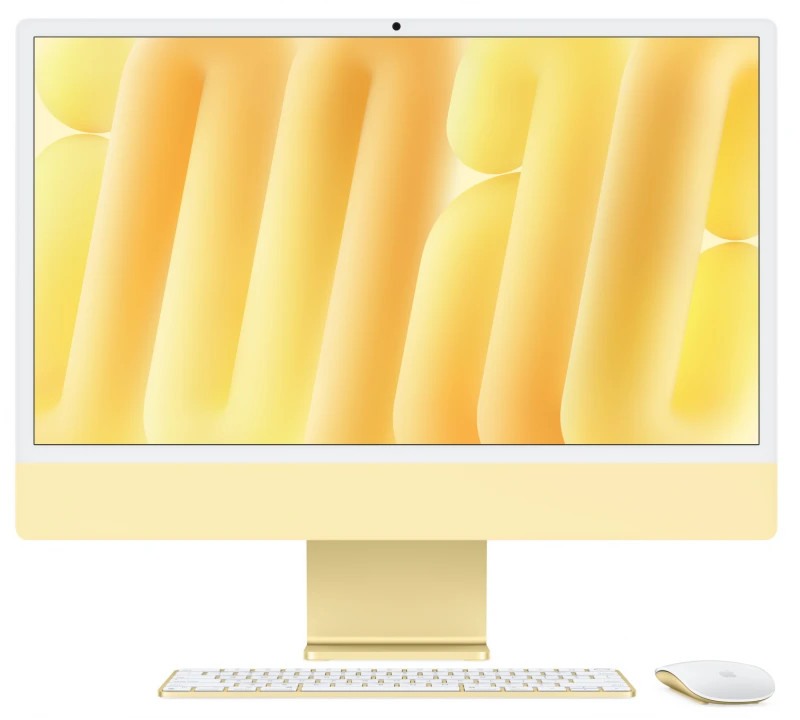 Apple iMac 24 Retina 4,5K (M4 10C CPU, 10C GPU, 2024), 32 ГБ, 2 ТБ SSD, желтый
