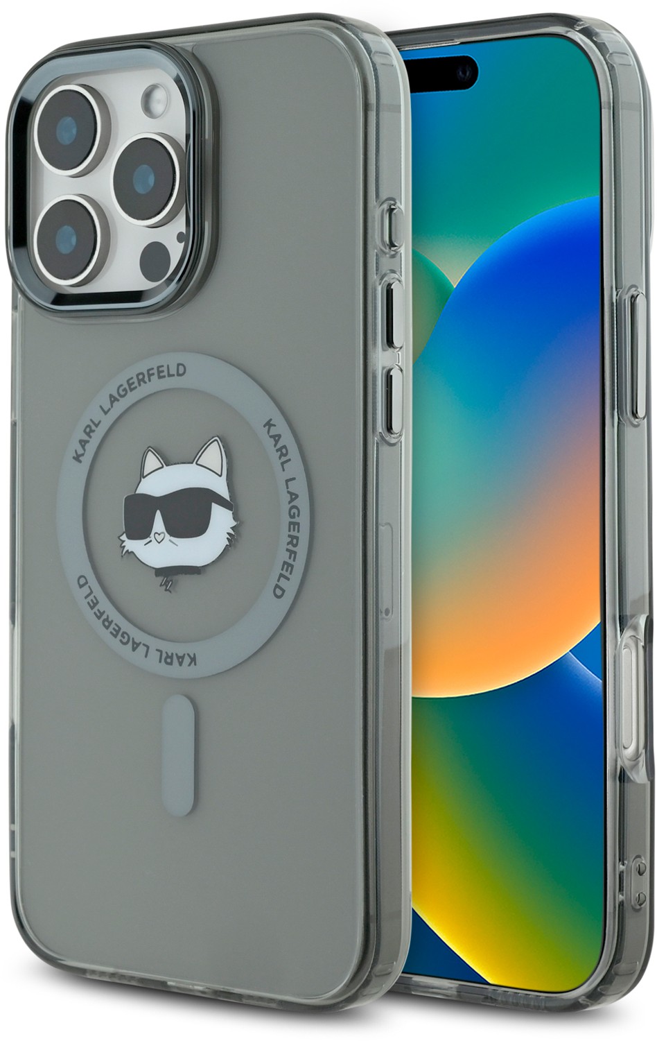 Karl Lagerfeld Чехол NFT Choupette MagSafe для iPhone 16 Pro, черный