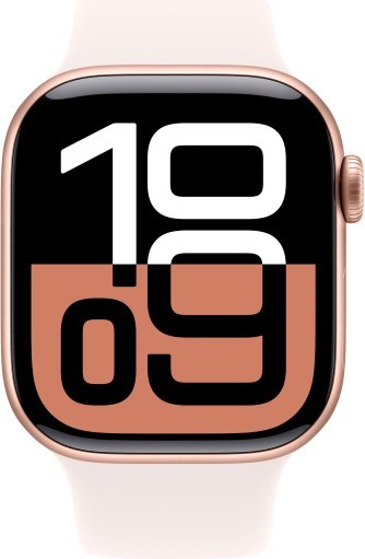 Apple Watch Series 10, 42 мм, корпус из алюминия цвета «розовое золото», спортивный ремешок цвета «румянец» M/L Фото-2