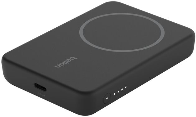 Внешний аккумулятор Belkin Boost Charge Magnetic Wireless с подставкой, 5000 мАч, черный Фото-2