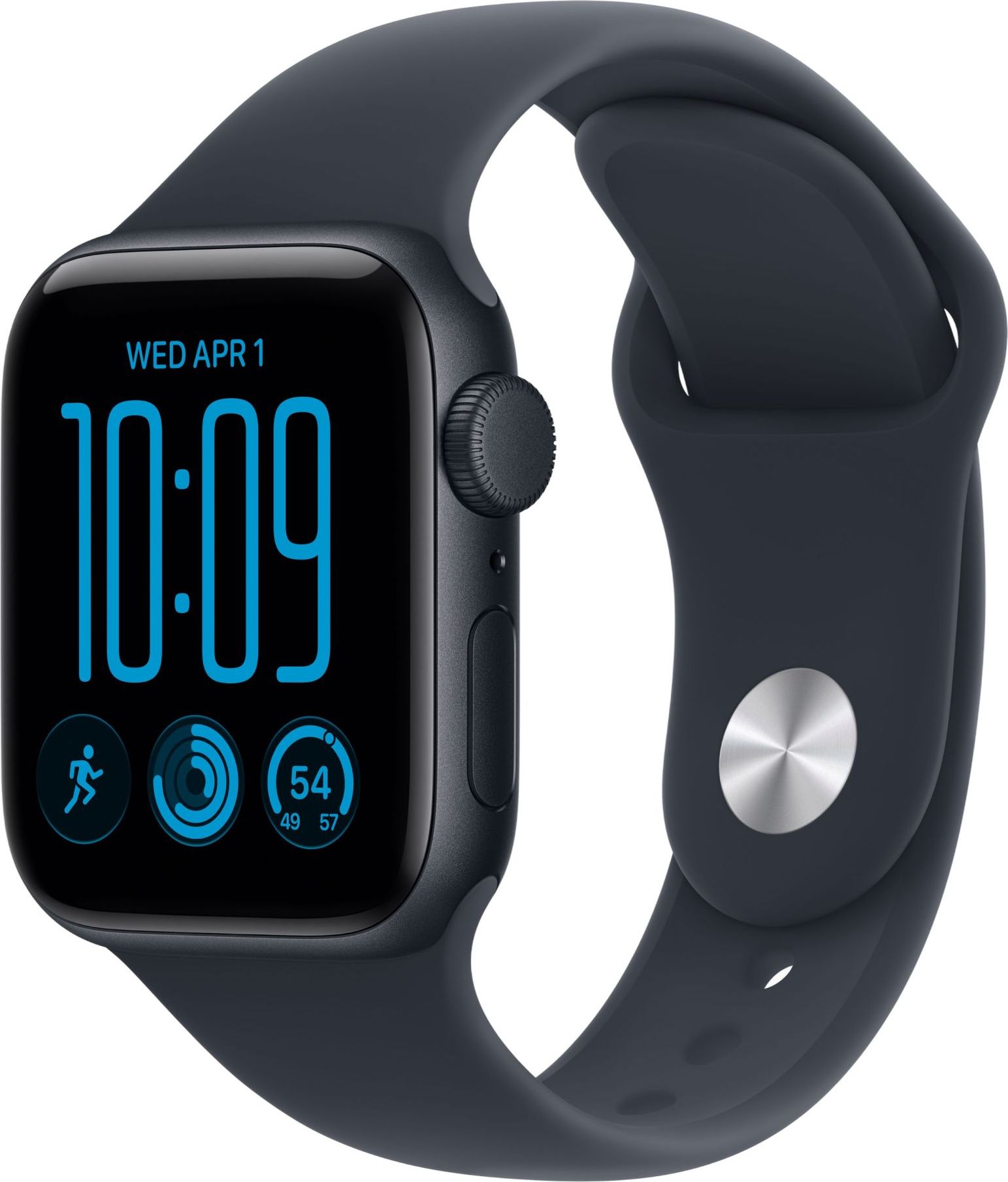Умные часы Apple Watch SE 3 (2026), 44 mm, Midnight Aluminum Navy Blue Sport Band M/L