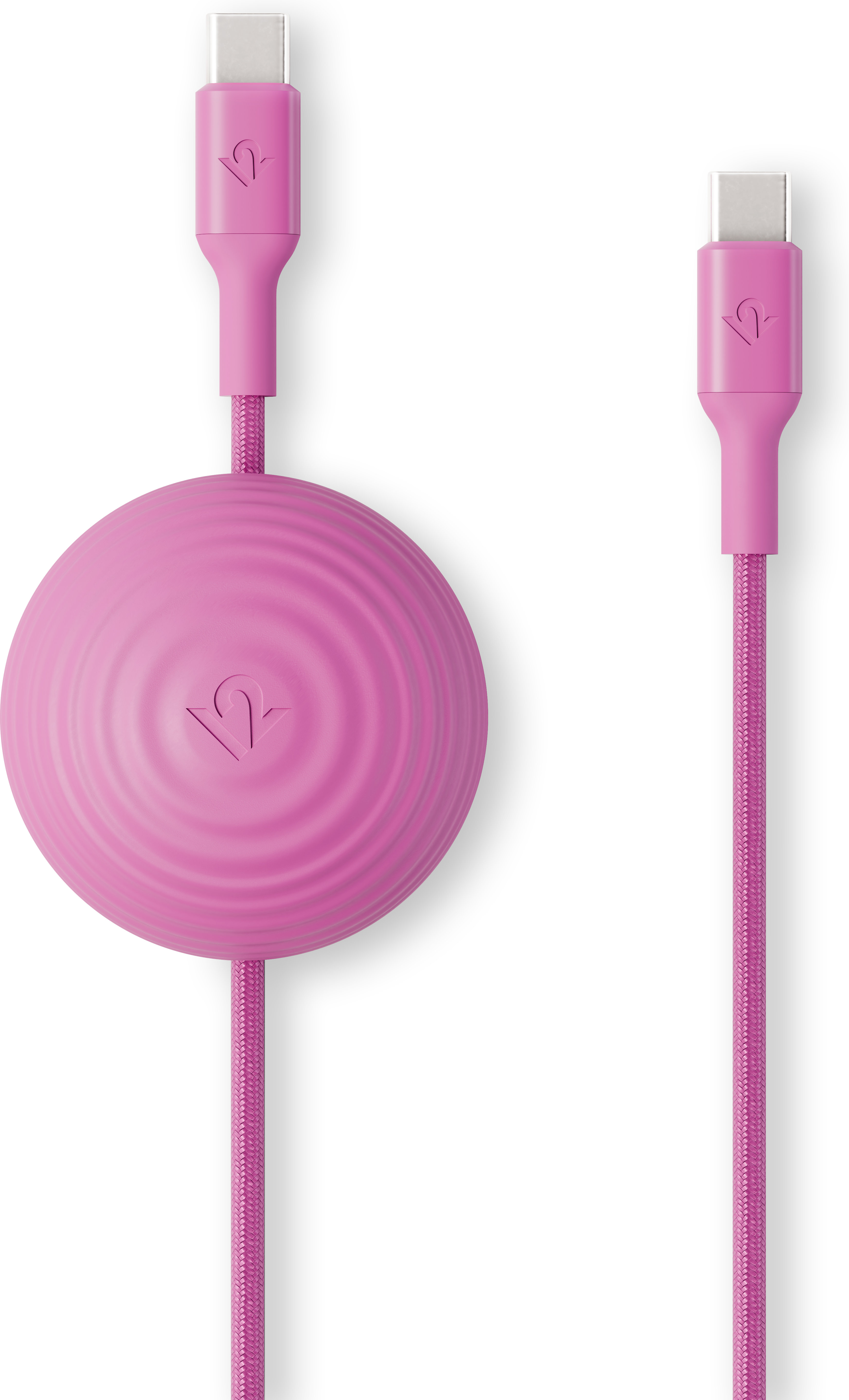 Кабель Twelve South CableStay USB-C - USB-C, 1,5м, фуксия