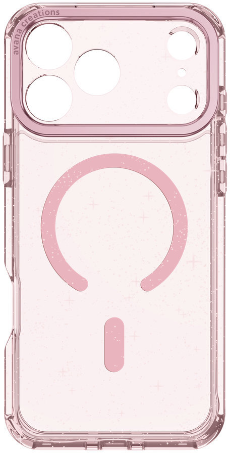 

Чехол Avana STRARLIGHT MagSafe для iPhone 17 Pro Max, розовый