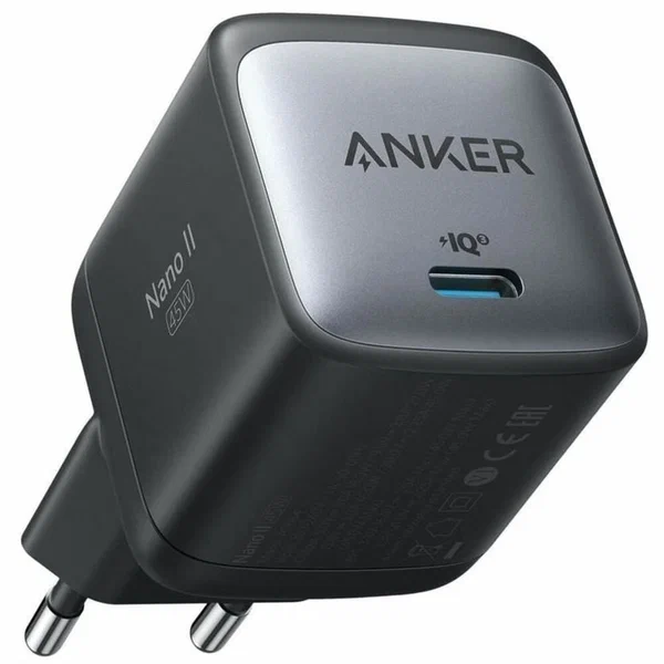 

Anker Сетевое зарядное устройство PowerPort Nano II USB-C, 45 Вт, черный