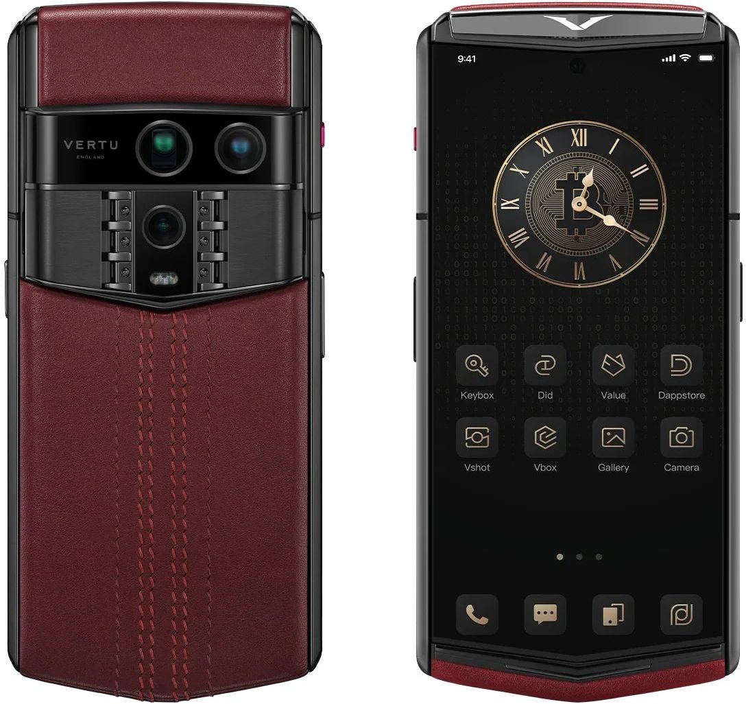 Смартфон VERTU Agent Q-Black Regular Set Quilted Stitch, 1 ТБ, Wine Red