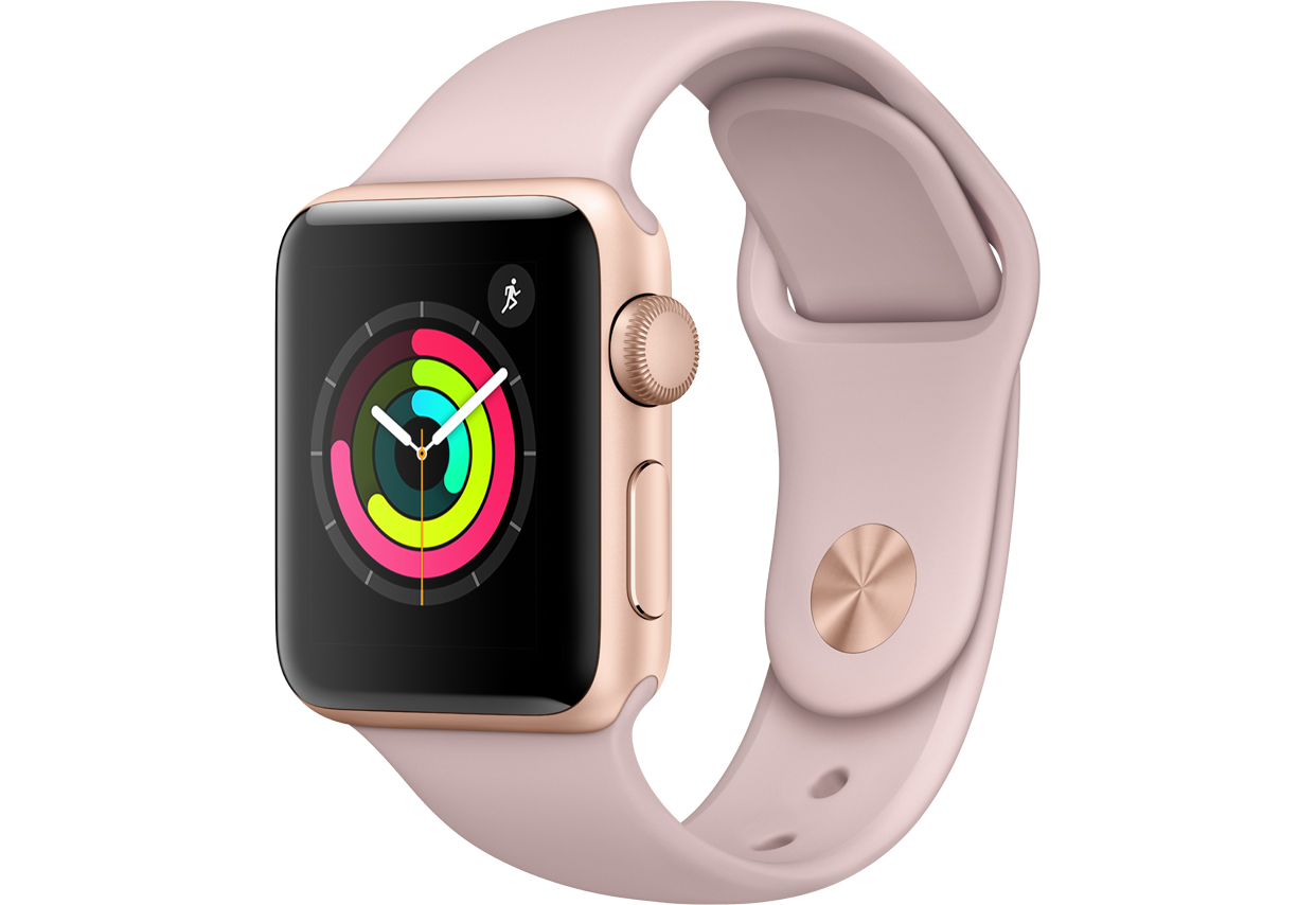 Apple Watch Series 3 38 Mm Korpus Iz Zolotistogo Alyuminiya Sportivnyj Remeshok Cveta Rozovyj Pesok Mqkw2ru A Podrobnye Tehnicheskie Harakteristiki