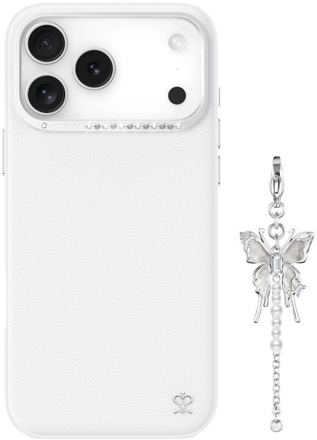 

Чехол PYNANA Starry Series MagSafe для iPhone 17 Pro Max, белый, Чехол Starry Series MagSafe для iPhone 17 Pro Max, белый