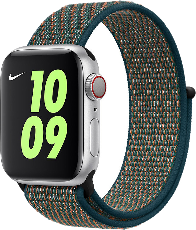 

Спортивный браслет для Apple Watch 38/40 мм «невероятная заря/зелёная пучина»