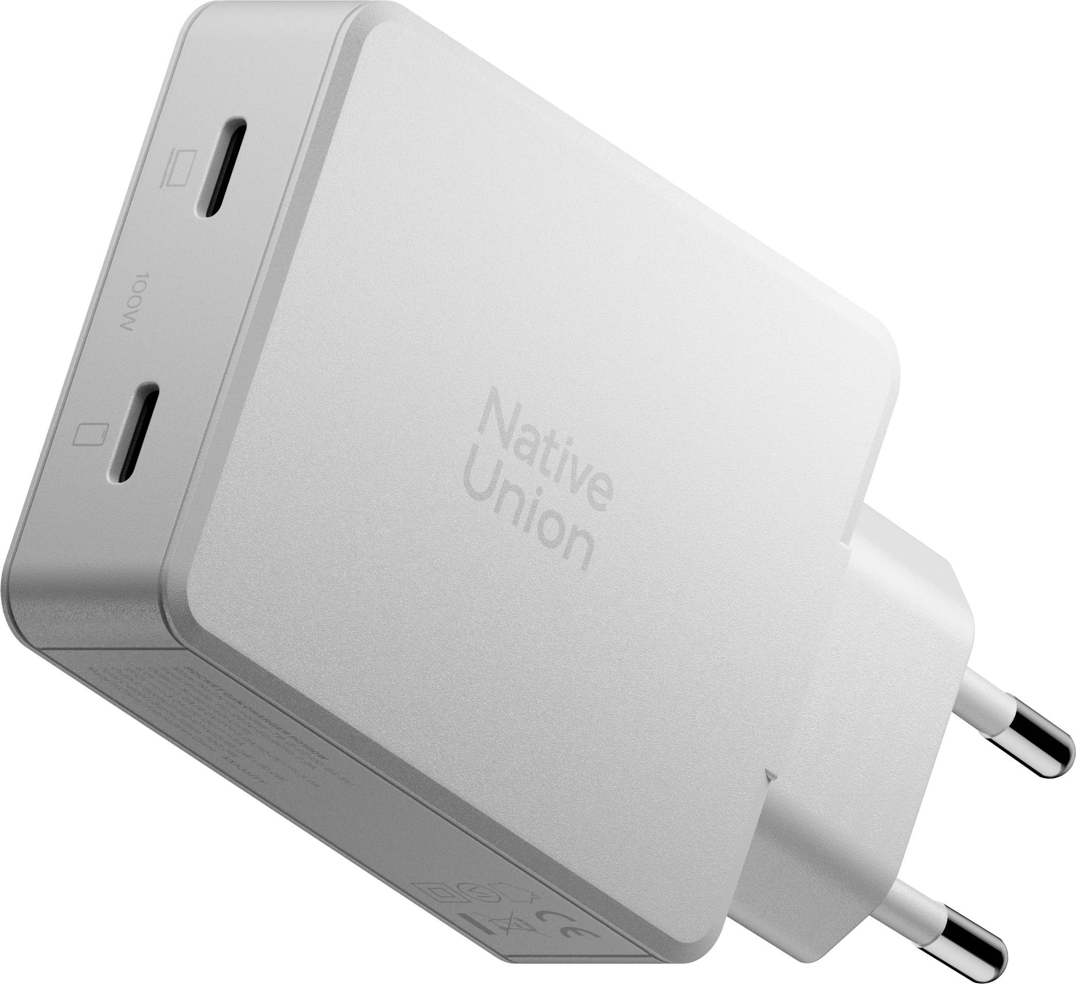 Сетевое зарядное устройство Native Union Pocket GaN Charger USB-C, PD, 100Вт, белый