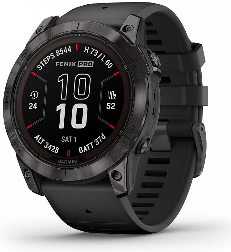 

Garmin Спортивные часы Fenix 7X Pro Sapphire Solar, угольно-серый