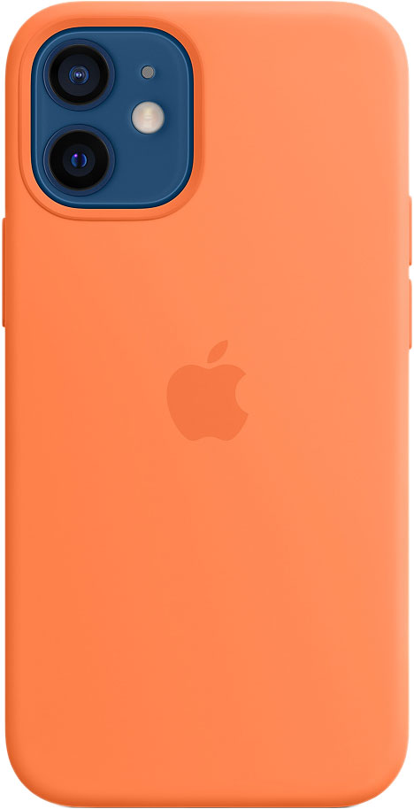 Чехол MagSafe для iPhone 12 mini, силикон, «кумкват»