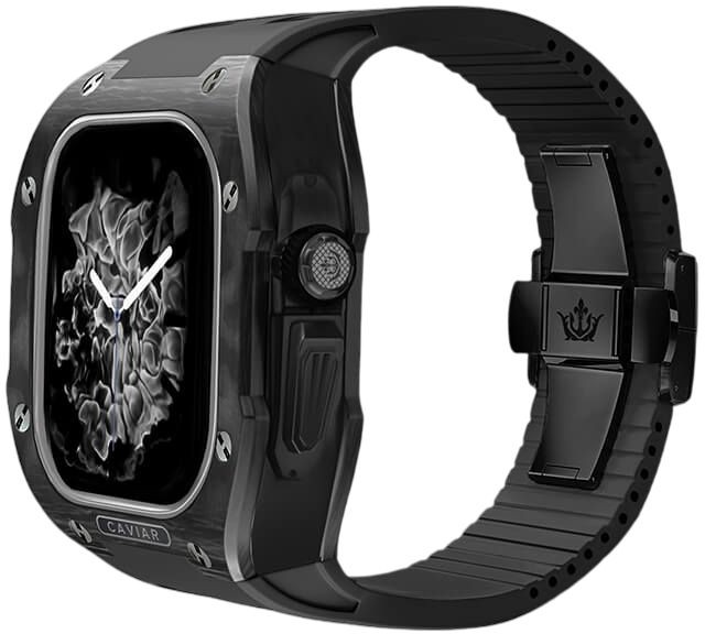 Чехол Caviar Case Advantage для Apple Watch 10 46 мм, карбон, черный Фото-2