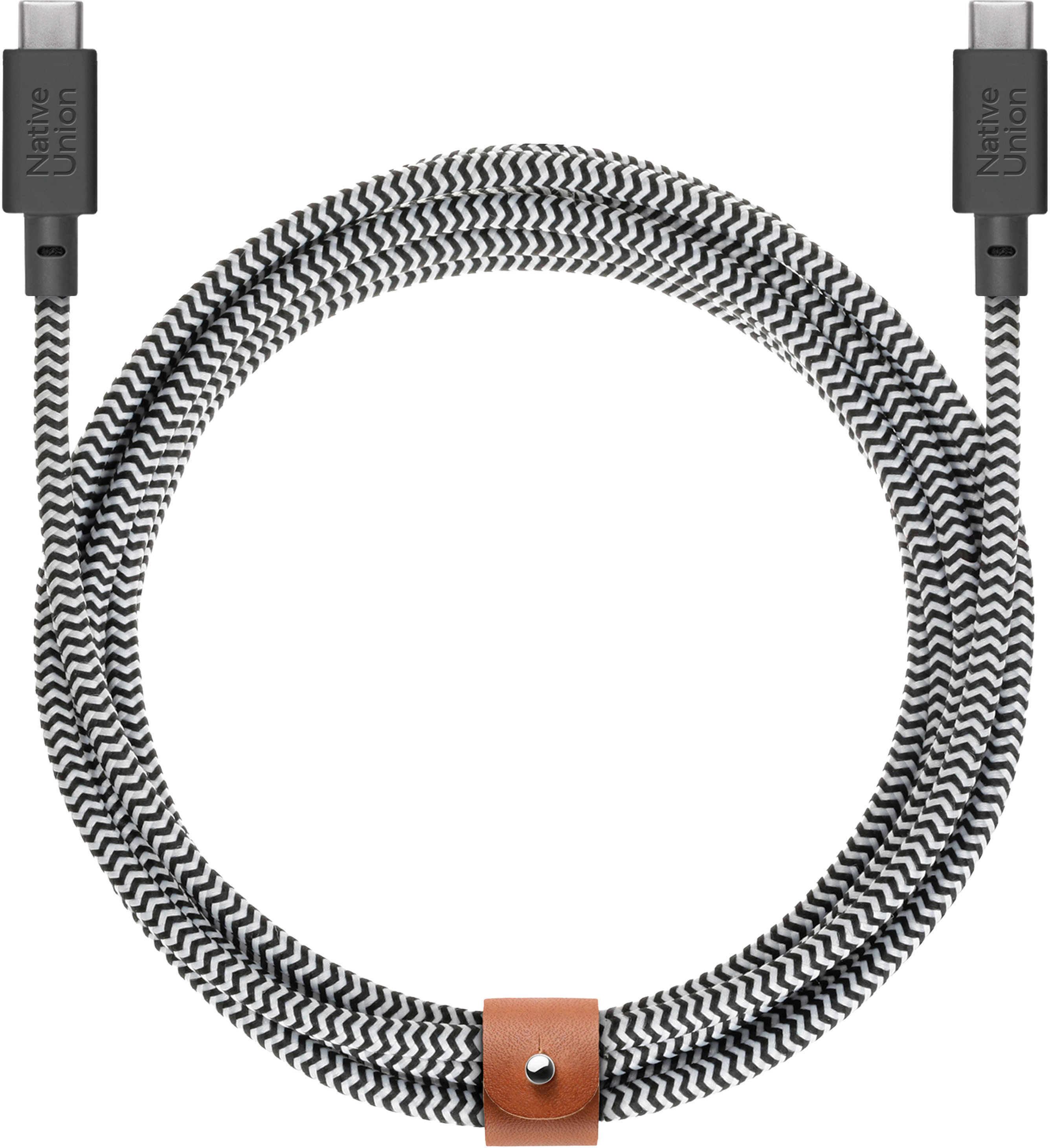

Кабель Native Union Belt Cable XL USB-С - USB-С, 3 м, кевлар, зебра, Черный + белый, Кабель Belt Cable XL USB-С - USB-С, 3 м, кевлар, зебра