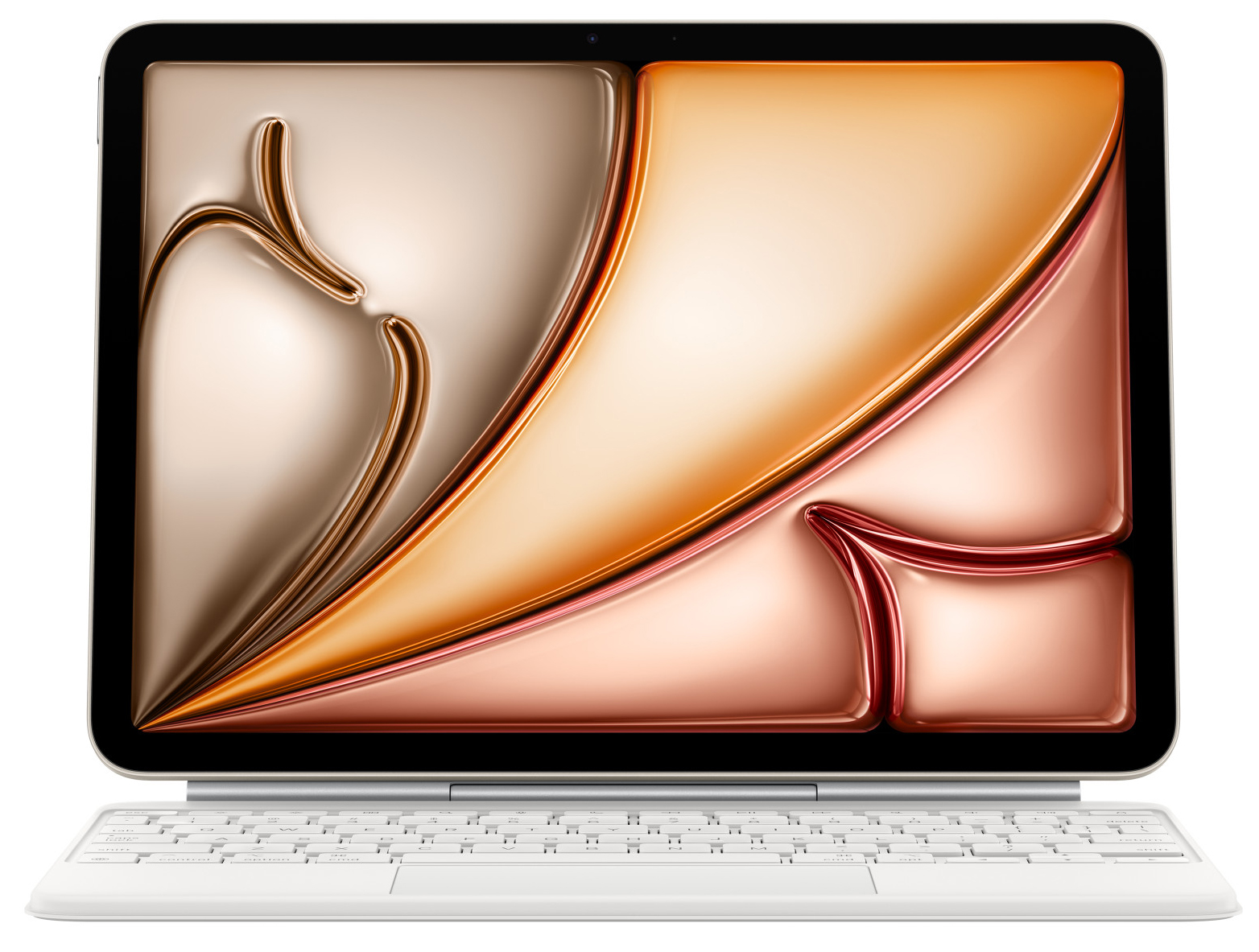 Самые дешовые Чехол Apple Magic Keyboard для iPad Air 11 (М3),  Конструкция чехла обеспечивает плавную регулировку и идеальный угол обзора.       