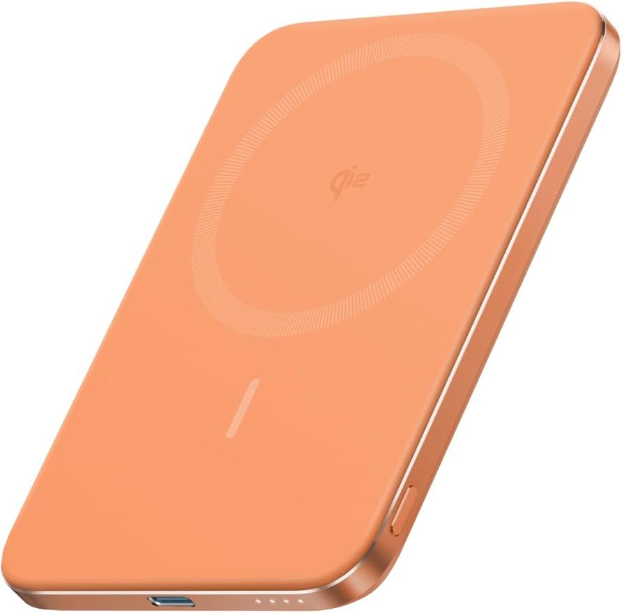 Внешний аккумулятор Anker Nano MagGo 5000 мАч, 20W, MagSafe, Qi2, оранжевый