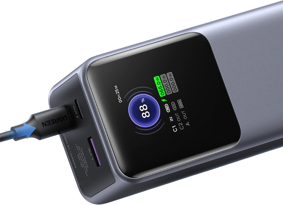 Аккумулятор UGREEN PB722, PD, 25000 mAh, серый Фото-3