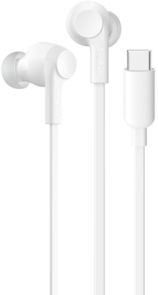 Проводные наушники Belkin Soundform ANC USB-C, белый