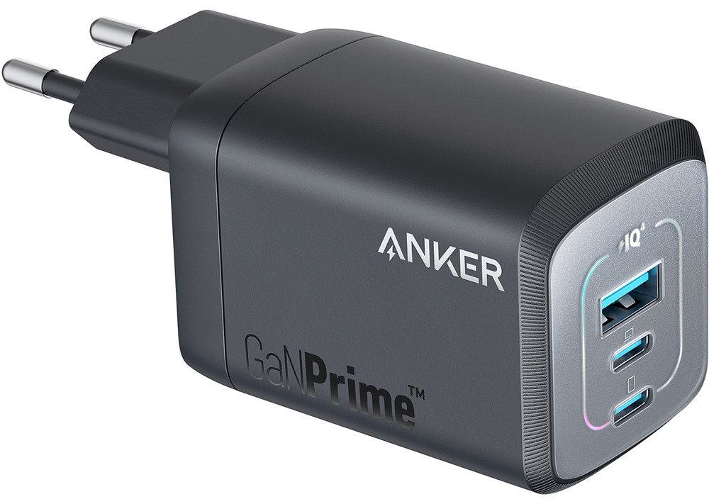 

Сетевое зарядное устройство Anker Prime 2USB-C+USB-A, GaN, 67Вт, серый, Черный, Сетевое зарядное устройство Prime 2USB-C+USB-A, GaN, 67Вт, серый