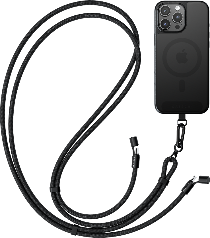 

Кабель Satechi OntheGo Crossbody Lanyard, 1.5 м, черный, Кабель OntheGo Crossbody Lanyard, 1.5 м, черный