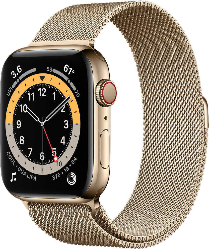 Ремешок для Apple Watch 42/44мм, сталь, золото (2020)
