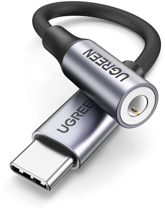 Адаптер UGREEN USB-C — 3.5 мм, серый Фото-2