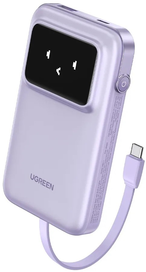 Внешние аккумуляторы  restore UGREEN Внешний аккумулятор PB511 UNO, 10000 mAh, фиолетовый