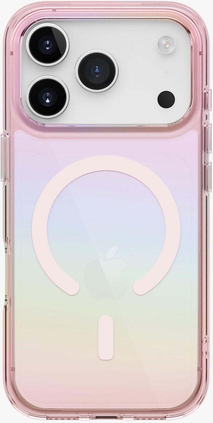 

Чехол Uniq Iridescia Pink Prism Magsafe для iPhone 17 Pro, розовый, Чехол Iridescia Pink Prism Magsafe для iPhone 17 Pro, розовый
