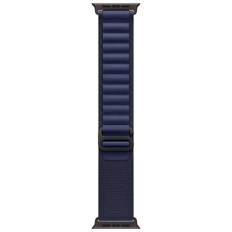 Apple Watch Ultra 2 GPS + Cellular, 49 мм, корпус из черного титана, ремешок Alpine темно-синего цвета, размер M Фото-3