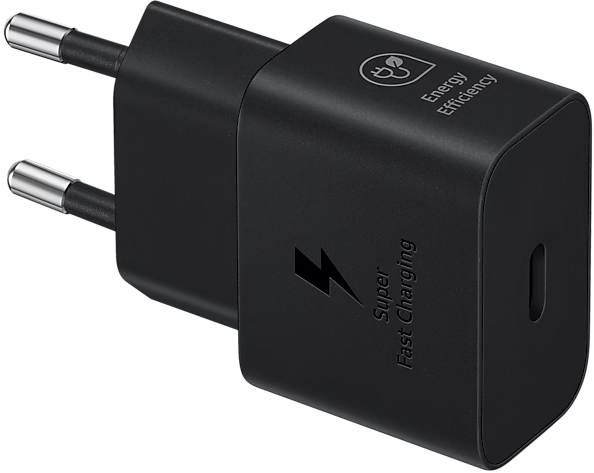 Сетевое зарядное устройство Samsung USB Type-C быстрая зарядка Power Delivery 25Вт Черное с кабелем Фото-4