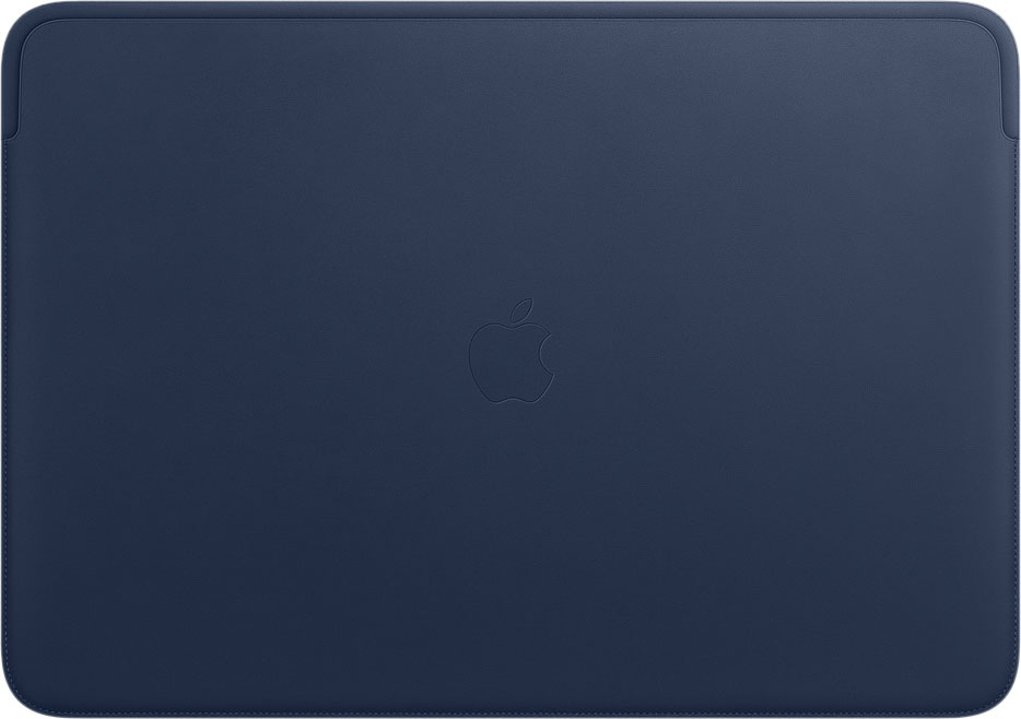 Чехол Leather Sleeve MacBook Pro 16", тёмно-синий