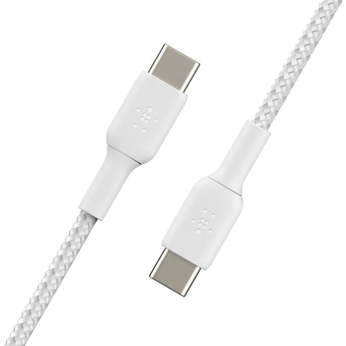 Кабель Belkin BoostCharge Braided USB-C - USB-C, 2 м, нейлон, белый Вид№3